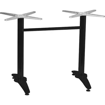 Zahradní stůl Zahradní stolová podnož ROMA 2 černá pro desky max 120×80cm