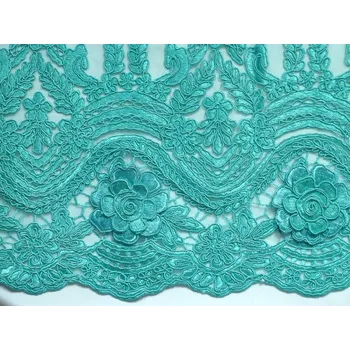 Krajka mentolová elastická krajka 2601