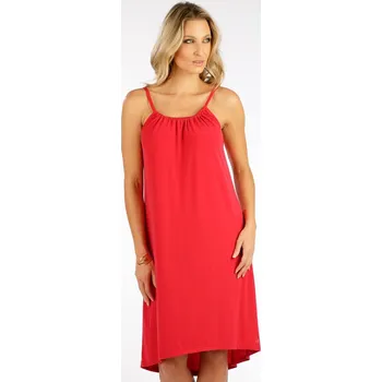 Dámské šaty Dámské volné šaty LITEX na ramínka červené XL