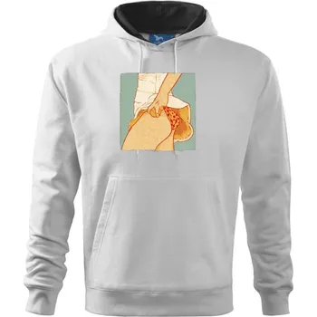 Pánská mikina Tenis is sexy - Mikina pánská Cape s kapucí - 4XL ( Bílá )