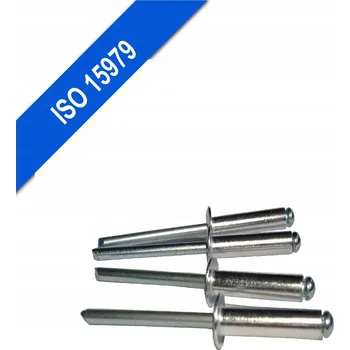 Nýt Nýt s plochou hlavou 3 x 6 mm - Nerezová ocel ISO 15979 - 50 ks