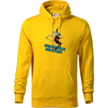 Pánská mikina Nedalo se odolat, mám to v sobě nářadí - Mikina pánská Cape s kapucí - 2XL ( Žlutá )