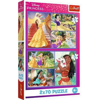 Puzzle Puzzle Trefl Pohádkové časy, 2 × 70 dílky