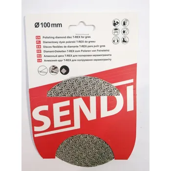 Brusný kotouč Diamantový lešticí pad T-REX prům. 100, zrnitost 50, pro broušení dlažby gres SENDI