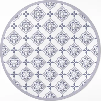 Koberec Kulatý Koberec z PVC do obýváku, průměr ⌀ 70 cm, dekorativní dlaždice, elegantní vzor