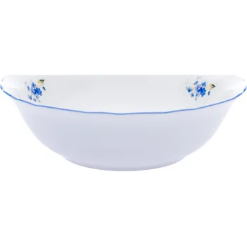 Český porcelán, a.s., Dubí Mísa kompotová vysoká, 21 cm, pomněnky, Český porcelán