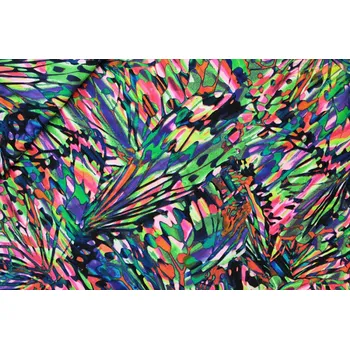 zelená plavkovina iris se vzorem