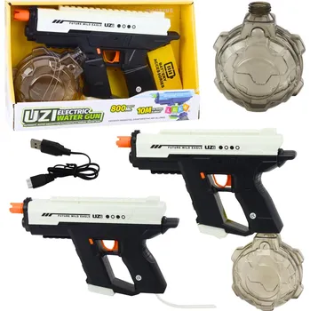 Dětské zboží Elektrická vodní pistole, 800 ml – černo/bílá