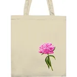 Nákupní taška unisex s potiskem Pivoňka - rozkvetlá