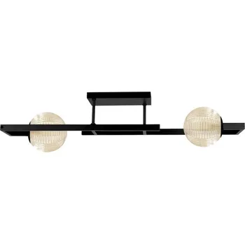 Kaja Emir stropní světlo 2x10 W černá-jantarová K-5765