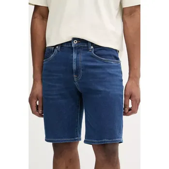 Pánské kraťasy Džínové šortky Pepe Jeans RELAXED GYMDIGO SHORT CALLEN pánské, tmavomodrá barva, PM801185EF6 59X, vel. 32