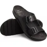 Batz Pánské kožené pantofle ZENO - Černá Velikost: 45