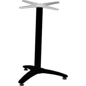 Zahradní stůl Zahradní stolová podnož ROMA 3 černá pro desky max O70cm nebo 70×70cm
