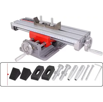 Dílenský stůl Křížový pracovní stůl 310x90mm červený hliník (KSC1)