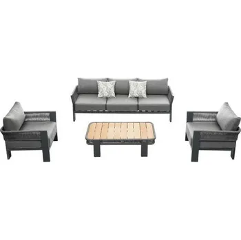 Zahradní sestava Zahradní 5 místná sedací souprava BORROMEO ANTRACIT