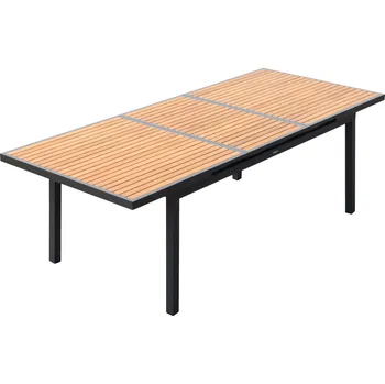 Zahradní stůl Zahradní jídelní rozkládací stůl HECK BLACK