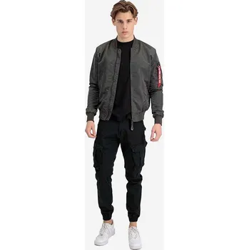 Pánský bomber Oboustranná bomber bunda Alpha Industries MA-1 LW AOP Rainbow Ref. 106109 136 106109.136 šedá 90X, vel. L