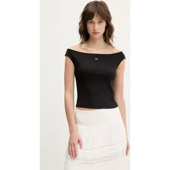 Top Tommy Jeans DW0DW20234 černá 99X, vel. L