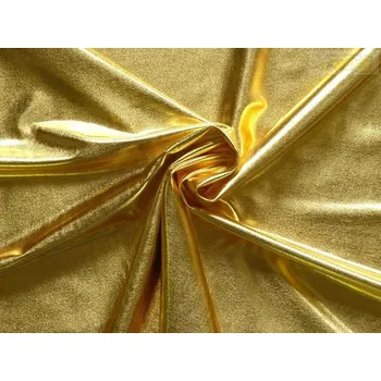 společenská látka metalic zlatá