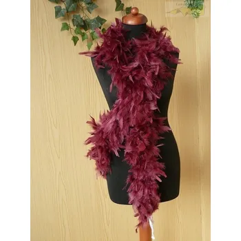 Karnevalový doplněk boa bordo