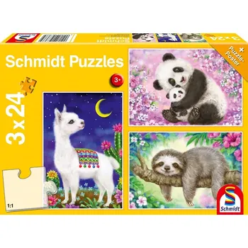 Puzzle SCHMIDT Puzzle Zvířátka 3x24 dílků