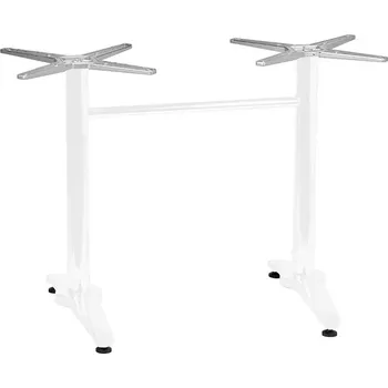 Zahradní stůl Zahradní stolová podnož ROMA 2 bílá pro desky max 120×80cm