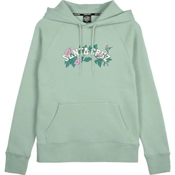 Pánské oblečení SANTA CRUZ mikina - Cluster Strip Hood Pale Sage (PALE SAGE) velikost: 10