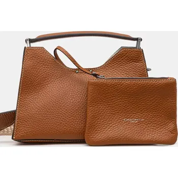 Kabelka Kožená kabelka Gianni Chiarini AURORA BS.10565.RNGDBL.NAETN hnědá 88X, vel. ONE SIZE