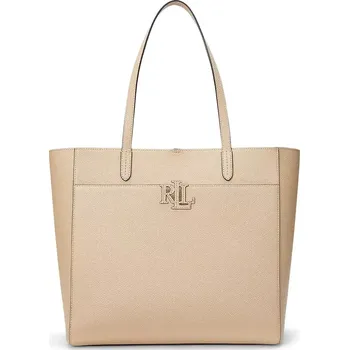 Kabelka Kožená kabelka Lauren Ralph Lauren béžová barva, 431960183 08X, vel. ONE SIZE