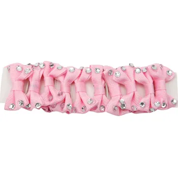 Čištění pro koně Horka Zaplétací mašle štrasové Barva: Růžová