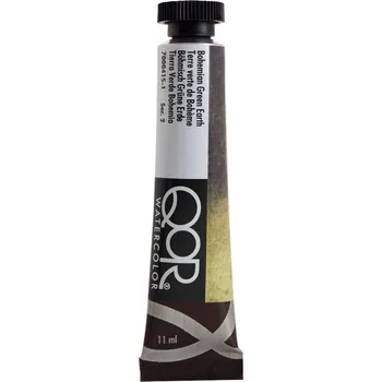 Vodová barva QOR Watercolor 7000415-1 Akvarelová barva Bohemian Green Earth 11 ml 1 ks