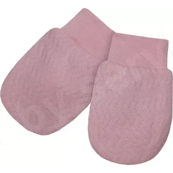 Kojenecká čepice Kojenecké rukavičky Vlnky růžové Baby Service (1882)