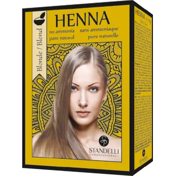 Barva na vlasy Standelli professional Henna 100% přírodní barva na vlasy Blond 6x10 ml