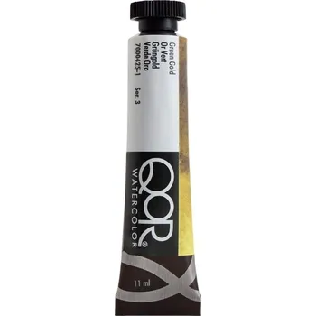 Vodová barva QOR Watercolor 7000425-1 Akvarelová barva Green Gold 11 ml 1 ks