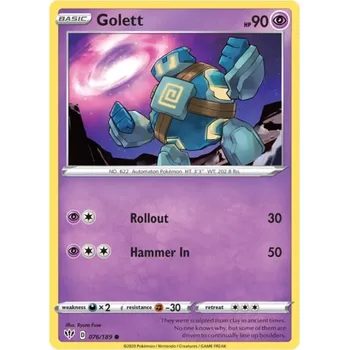 Sběratelská karetní hra Pokémon karta Golett 076/189