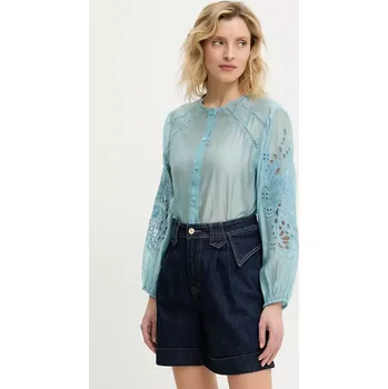 Dámská košile Košile Answear.LAB dámská, modrá barva, regular 2755.ios 55X, vel. S/M