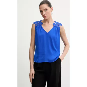 Dámská halenka Halenka Morgan OJOIE dámská, modrá barva, s aplikací, OJOIE 57X, vel. 36