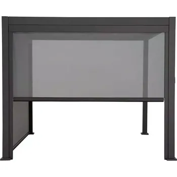 Pergola Zahradní stahovací boční stínění na pergolu REFLECT černé 4m