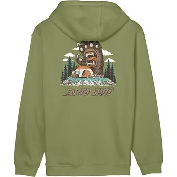 Pánská mikina SANTA CRUZ mikina - Screaming Grizzly Hood Iguana (IGUANA)