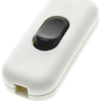 vypínač Vypínač retro mezišňůrový Bílo-Černý