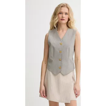 Dámská vesta Vesta By Malene Birger OCCA 103012 šedá 90X, vel. 38