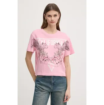 Pánské tričko Bavlněné tričko Guess W5RI13.K6XN4 růžová 30X, vel. L