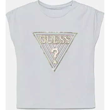 Chlapecké tričko Dětské tričko Guess modrá barva, K5GI12 K6YW4 K5GI12.K6YW4.PPYA 05X, vel. 88-96