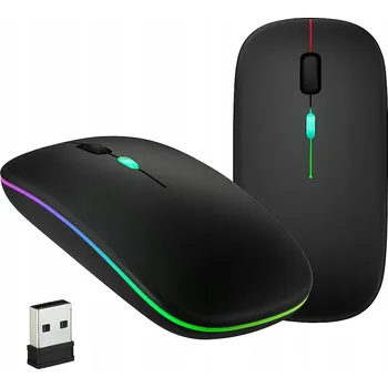 Myš Bezdrátová myš Efox optická 1600 DPI Bluetooth RGB