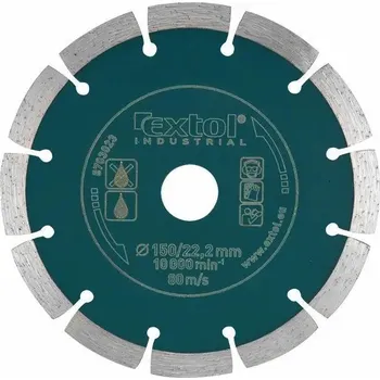 Řezný kotouč Segmentové ostří Extol Industrial Diamond Grab Cut, 230 x 22,2 mm, suché řezání