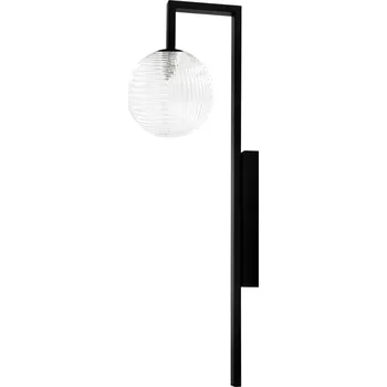 Nástěnné svítidlo Kaja Parma nástěnné svítidlo 1x10 W černá-průhledná K-5763