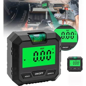 Vodováha Digitální úhloměr s LCD displejem a magnetem, sklonoměr, vodováha