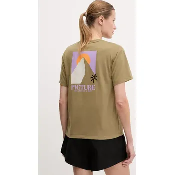 Pánské tričko Tričko Picture Timont zelená barva, WTS0587 81X, vel. M