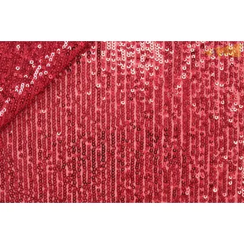 elastická látka s flitry červená