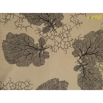 béžová hedvábná šatovka 3217 s listy